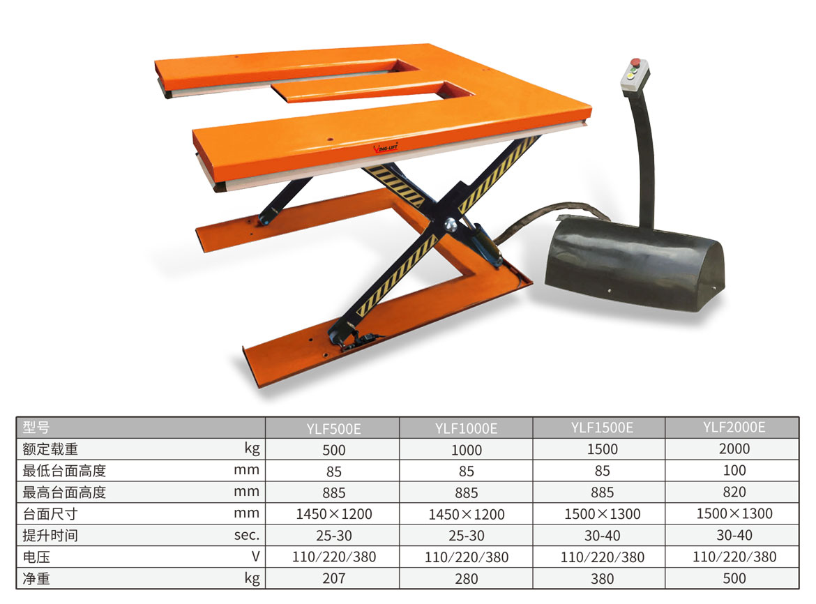 E型固定電動平臺