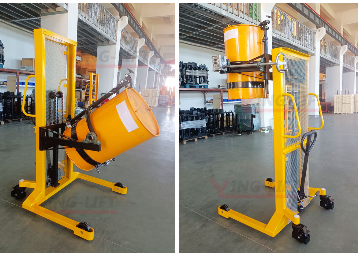 油桶翻轉(zhuǎn)堆高車(chē)